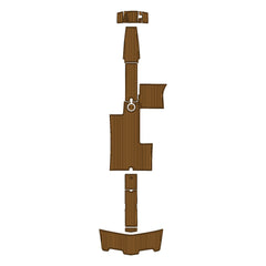 2005 Mastercraft Maristar Swim Platform Cockpit Pad EVA Teak Decking Mat  Hzchione Faux Teak Light Brown Black 