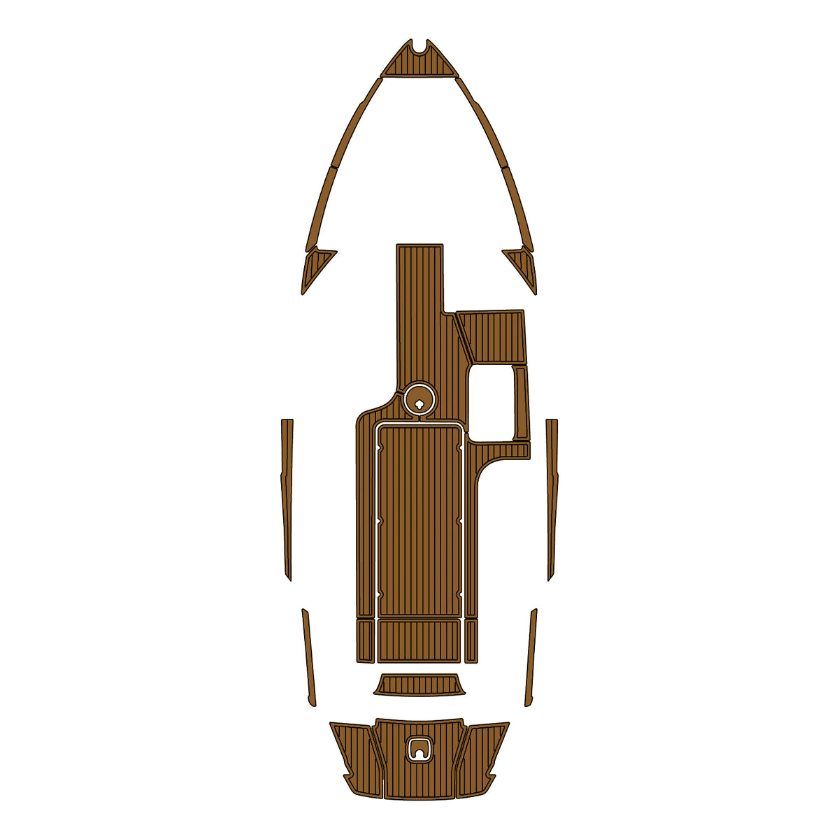 2018 Axis T23 Eva Foam Boat Flooring Faux Teak Boat Deck Foam Boat Decking Marine Mat Cockpit Swim Platform Pads  Hzchione Light Brown Black  