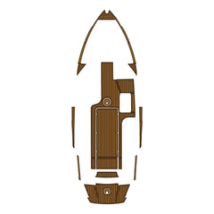 2018 Axis T23 Eva Foam Boat Flooring Faux Teak Boat Deck Foam Boat Decking Marine Mat Cockpit Swim Platform Pads  Hzchione Light Brown Black  