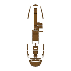 2020 Supra SA550 Swim Platform Cockpit Pad EVA Teak Decking Mat  Hzchione Faux Teak Light Brown Black 
