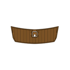 2017 Malibu TXI Response Eva Foam Boat Flooring Faux Teak Boat Deck Foam Boat Decking Marine Mat Cockpit Swim Platform Pads  Hzchione Light Brown Black  