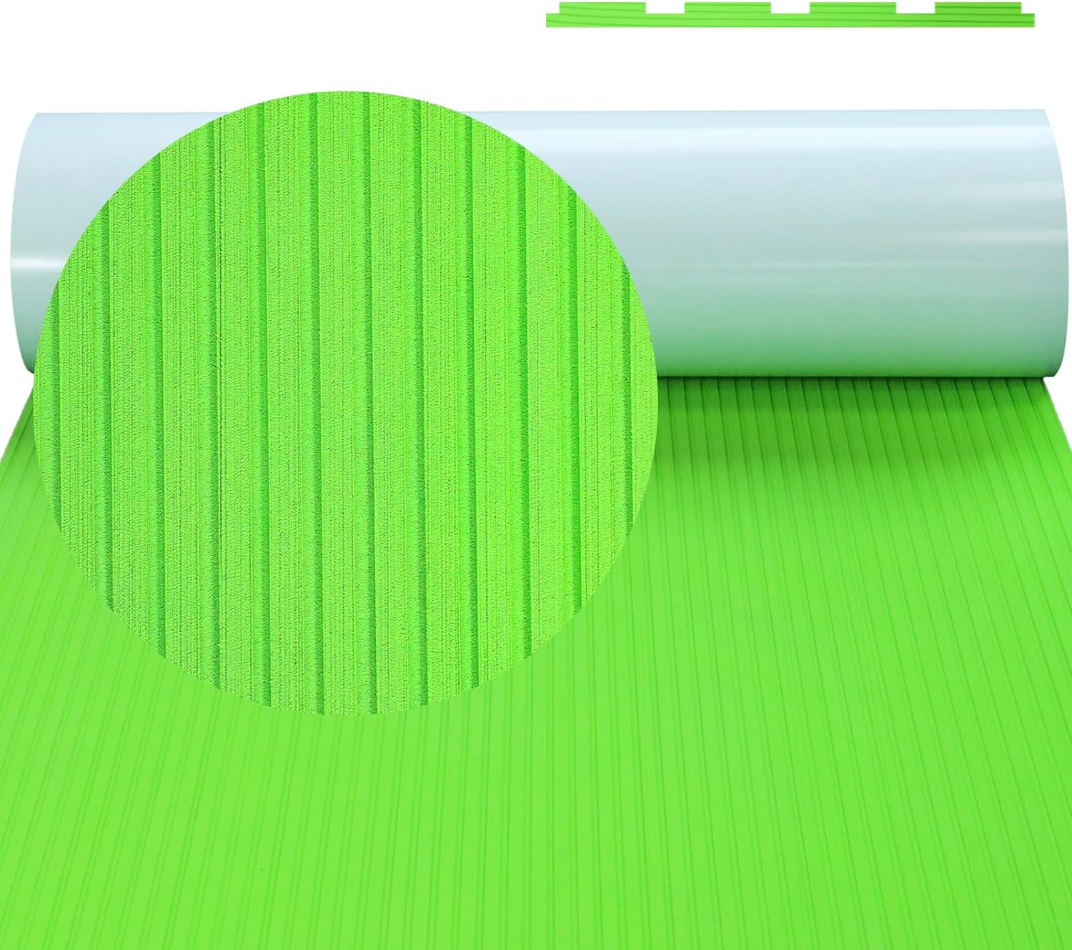 Hzchione EVA Flooring For Boat Non-slip Surfboard Traction Mat Deep Striped Groove  Hzchione 47.3" x 16.2" Green 