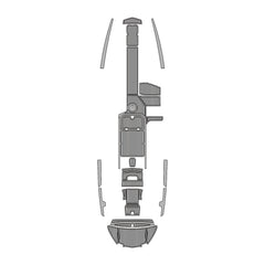 2021 Supra SA Swim Platform Cockpit Pad EVA Teak Decking Mat  Hzchione Faux Teak Light Gray Black 