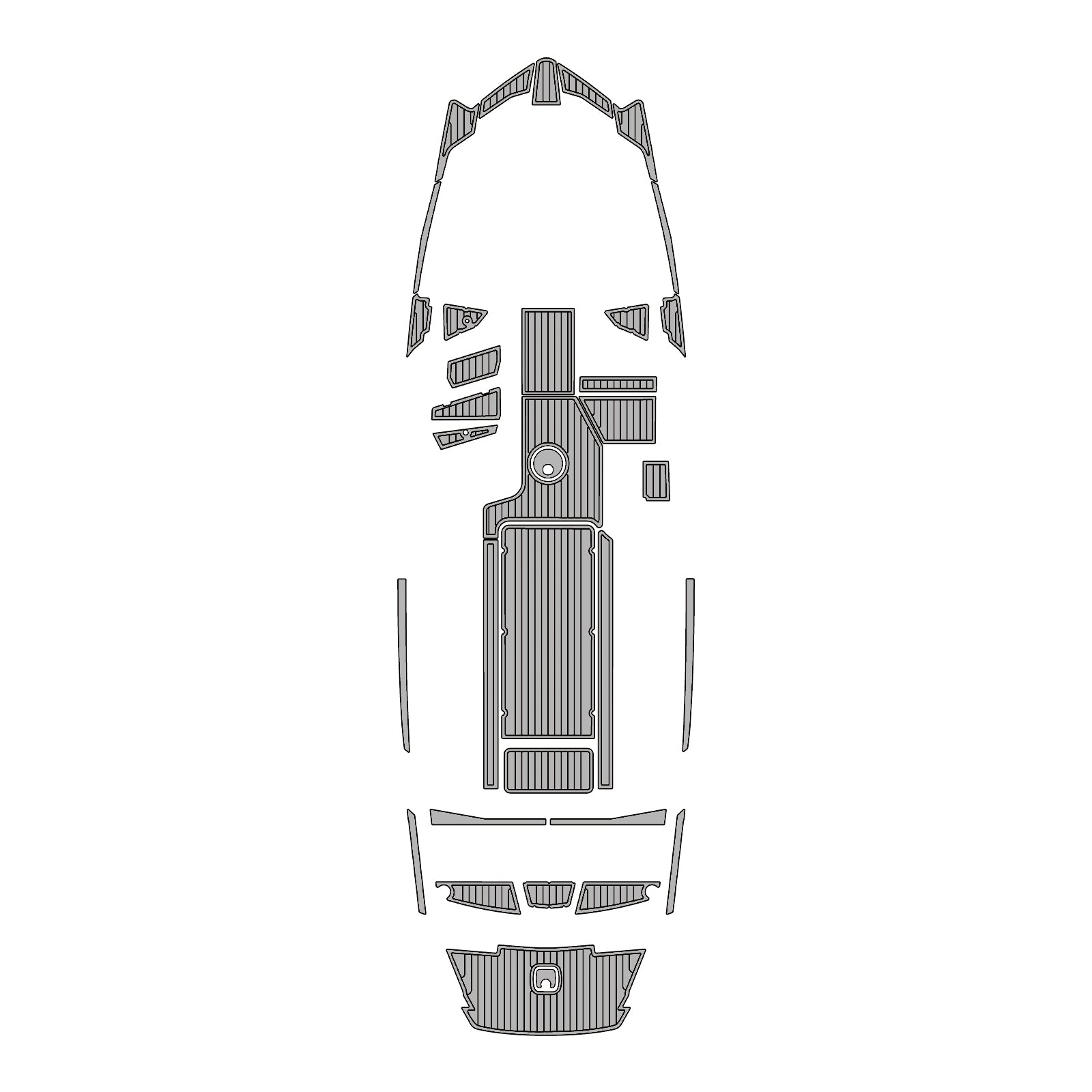 2018-2020 Axis A24 Eva Foam Boat Flooring Faux Teak Boat Deck Foam Boat Decking Marine Mat Cockpit Swim Platform Pads  Hzchione Light Gray Black  