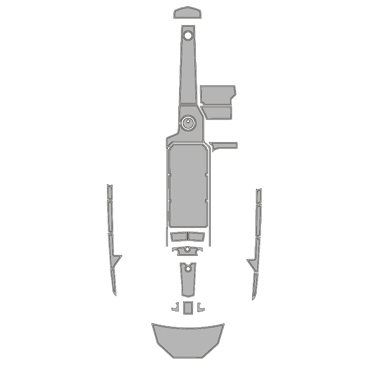 2015-2018 Supra SE Swim Platform Cockpit Pad EVA Teak Decking Mat Hzchione