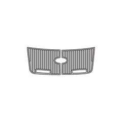 2001 MasterCraft Prostar Swim Platform Cockpit Pad EVA Teak Decking Mat  Hzchione Faux Teak Light Gray Black 