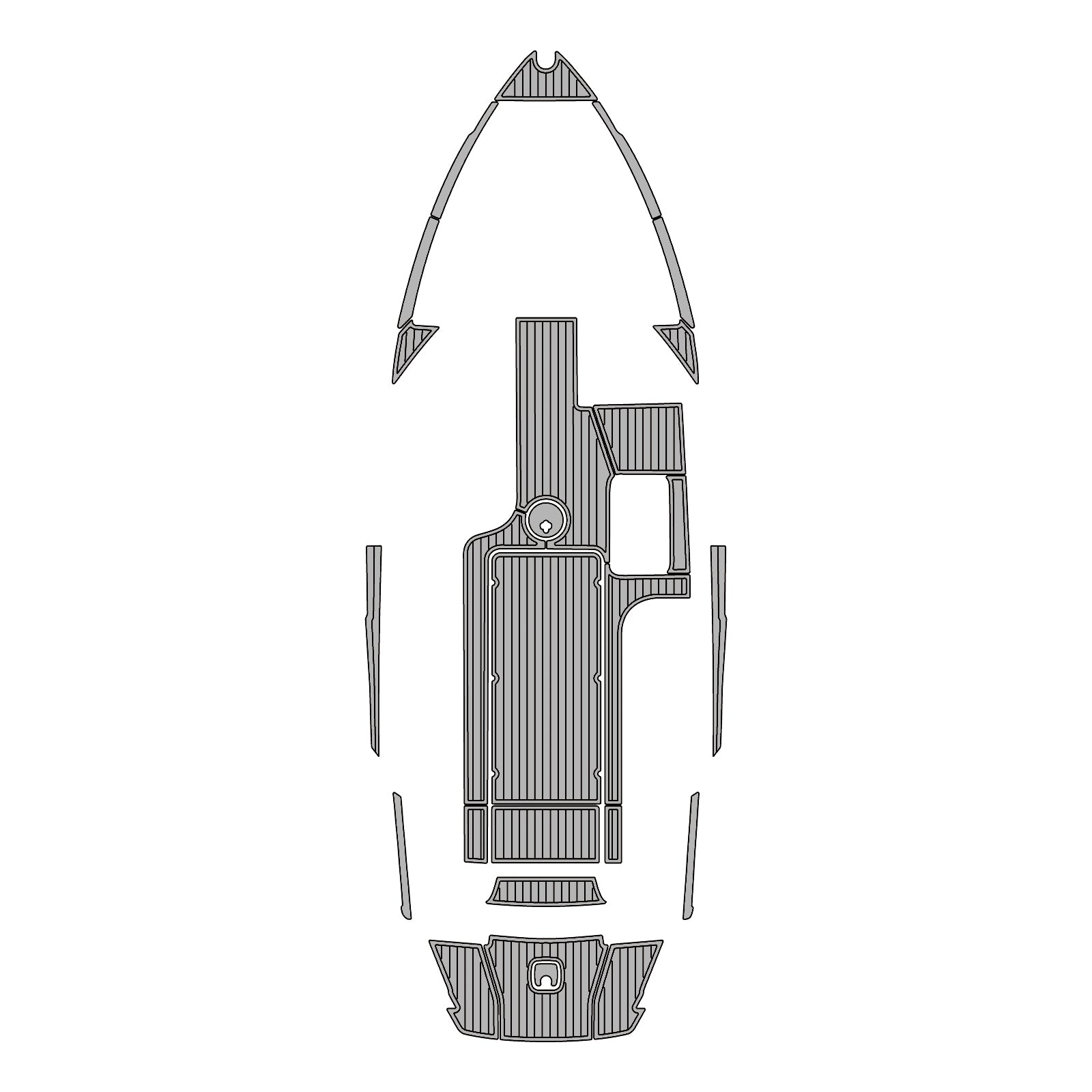 2018 Axis T23 Eva Foam Boat Flooring Faux Teak Boat Deck Foam Boat Decking Marine Mat Cockpit Swim Platform Pads  Hzchione Light Gray Black  