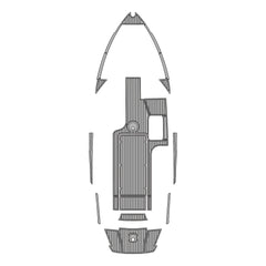 2018 Axis T23 Eva Foam Boat Flooring Faux Teak Boat Deck Foam Boat Decking Marine Mat Cockpit Swim Platform Pads  Hzchione Light Gray Black  