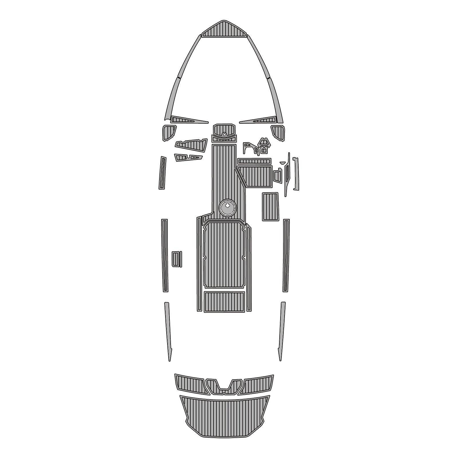 2022 Axis T220 Eva Foam Boat Flooring Faux Teak Boat Deck Foam Boat Decking Marine Mat Cockpit Swim Platform Pads  Hzchione Light Gray Black  