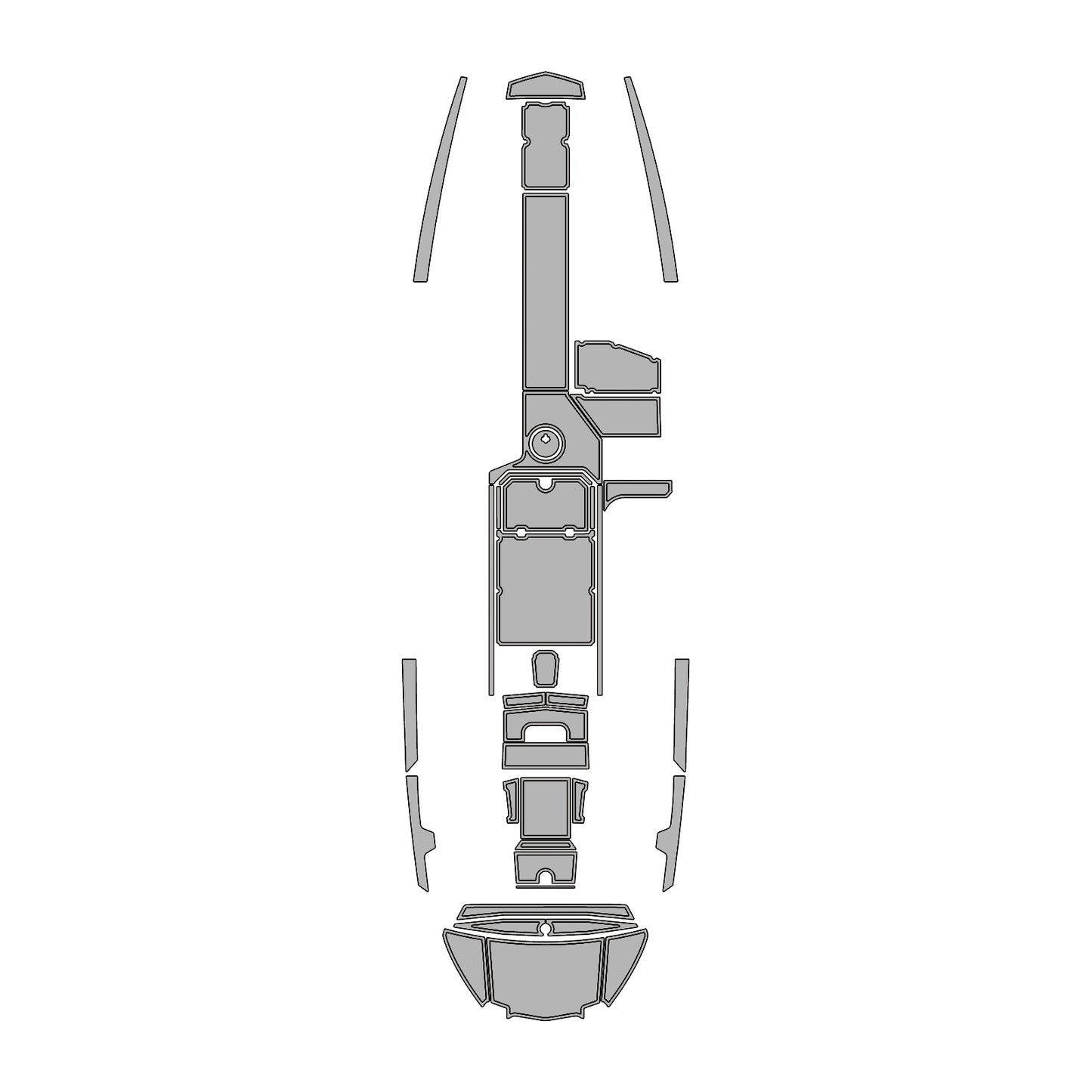 2021 Supra SA Swim Platform Cockpit Pad EVA Teak Decking Mat Hzchione