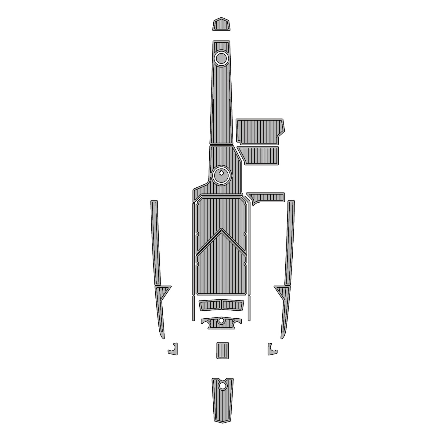 2015-2017 Supra SG Swim Platform Cockpit Pad EVA Teak Decking Mat Hzchione