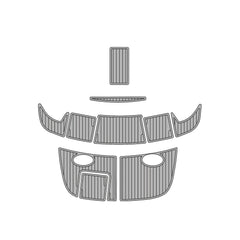 2007 Sea Ray 290 SS Eva Foam Boat Flooring Faux Teak Boat Deck Foam Boat Decking Marine Mat Cockpit Swim Platform Pads  Hzchione Light Gray Black  
