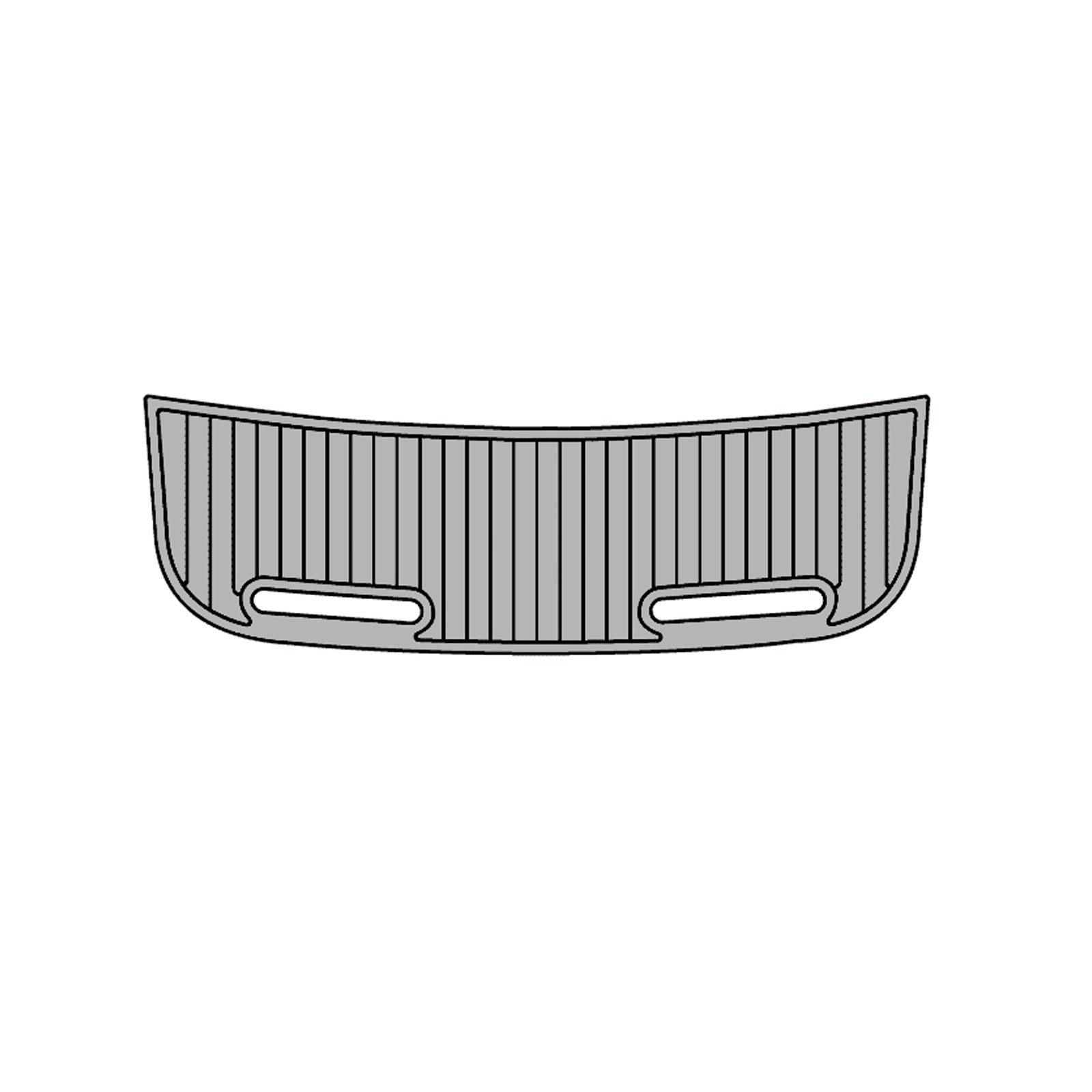 2000 MarsterCraft Maristar 210 Swim Platform Cockpit Pad EVA Teak Decking Mat  Hzchione Faux Teak Light Gray Black 