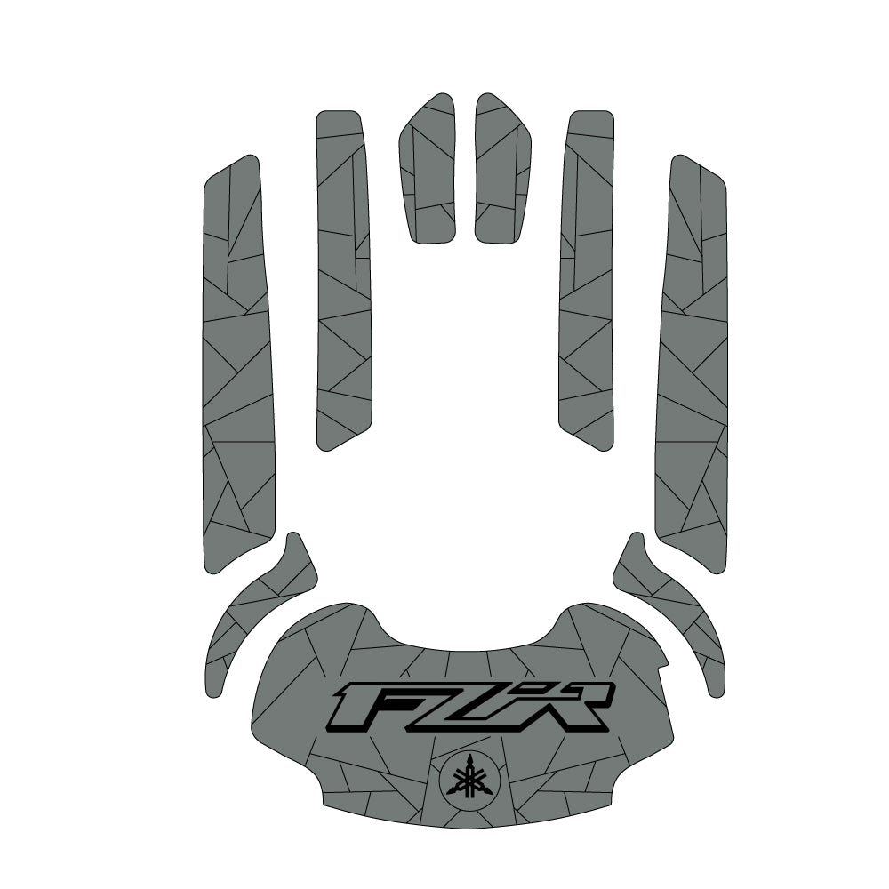 2008-2011 Yamaha WaveRunner FX FX1800 SHO EVA Foam Boat Flooring Jet Ski Traction Mats Hzchione Medium Gray Black