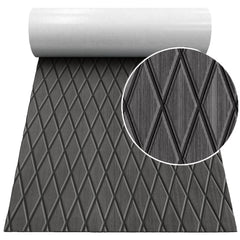 Hzchione 74.81"x27.56" Diamond EVA Foam Boat Decking Traction Pad For Yacht RV Golf Cart Pool Ramp  Hzchione 11C Gray + Black  