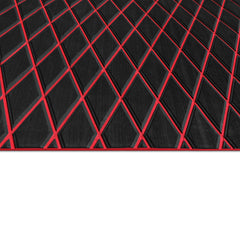 Hzchione EVA Foam Boat Flooring Diamond Pattern Deck Mats 6mm Non-Slip Faux Teak Marine Floor Mats for Yacht Motorboat RV Golf Cart Pool Cooler Top 74.81" x 27.56"  Hzchione   