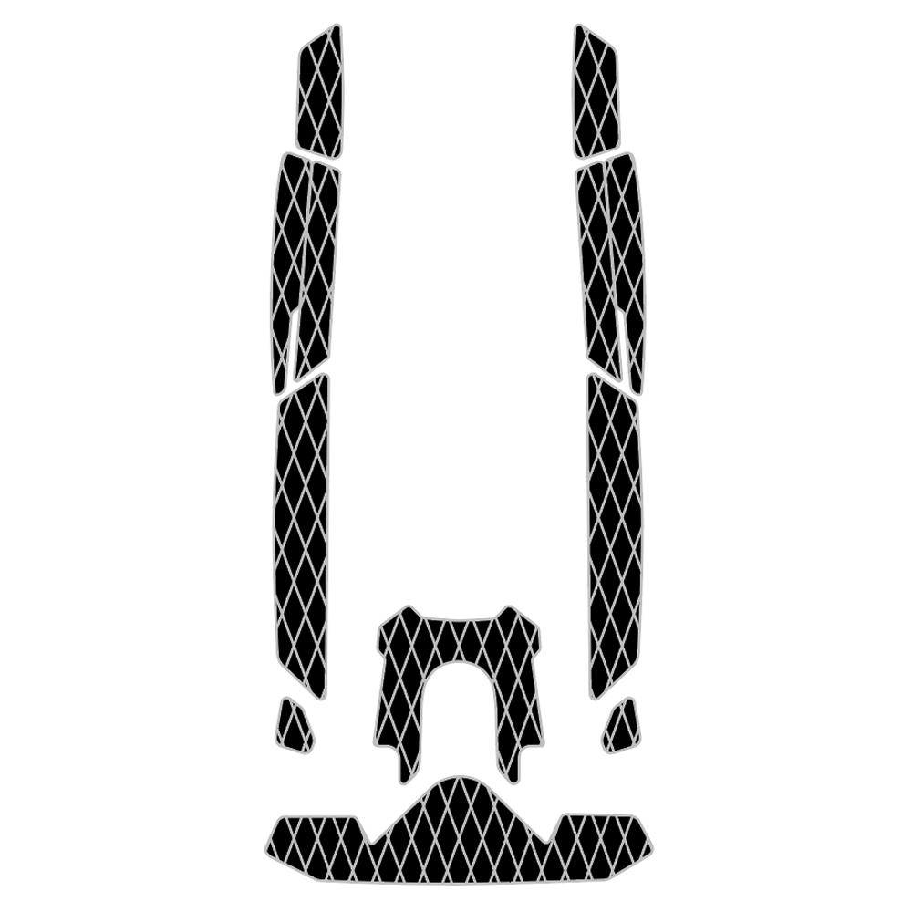 2021 Seadoo RXP-X 300 Customize Jet Ski Mats Non-Slip Motorboat Traction Mat  Hzchione Black Gray-Diamond  