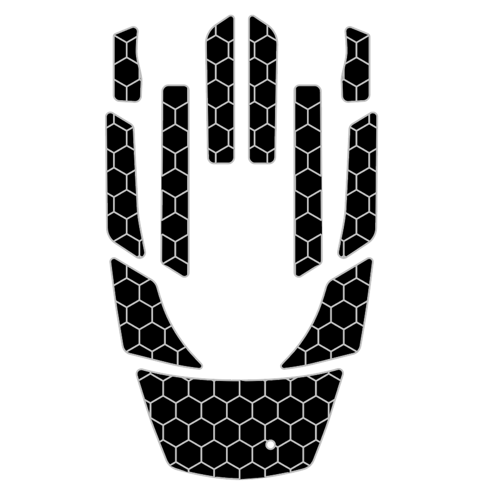 2002-2009 Yamaha FX /FX HO  EVA Foam Boat Flooring Jet Ski Traction Mats  Hzchione Black Gray-Honeycomb  
