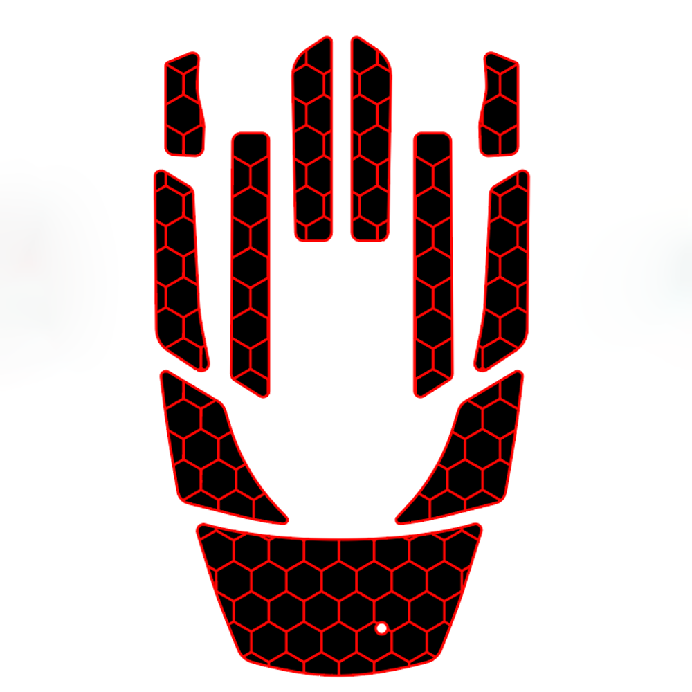 2002-2009 Yamaha FX /FX HO  EVA Foam Boat Flooring Jet Ski Traction Mats  Hzchione Black Red-Honeycomb  