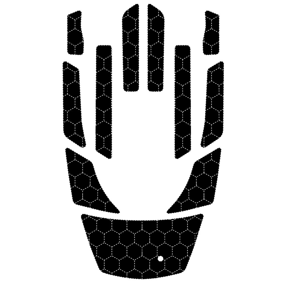 2002-2009 Yamaha FX /FX HO  EVA Foam Boat Flooring Jet Ski Traction Mats  Hzchione Black Black-Honeycomb  