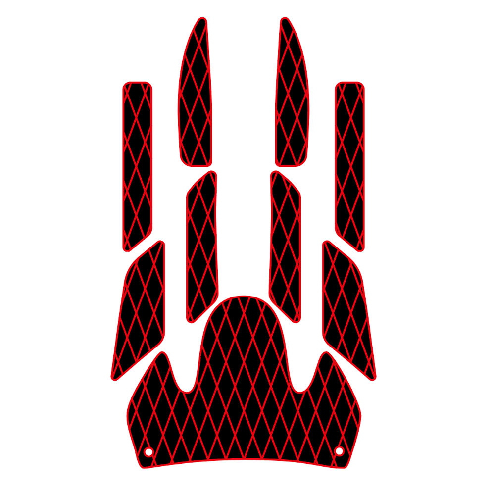 2000-2002 Yamaha GP 1200R GP 1300R EVA Foam Boat Flooring Jet Ski Traction Mats Hzchione Black Red-Diamond