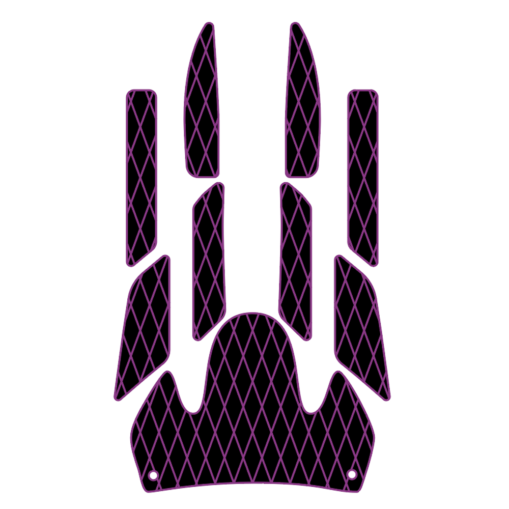 2000-2002 Yamaha GP 1200R GP 1300R EVA Foam Boat Flooring Jet Ski Traction Mats Hzchione Black Purple-Diamond