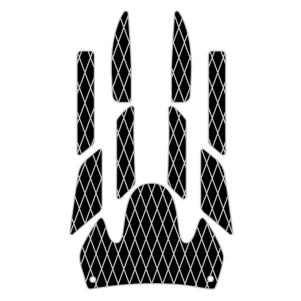 2000-2002 Yamaha GP 1200R GP 1300R EVA Foam Boat Flooring Jet Ski Traction Mats Hzchione Black Gray-Diamond