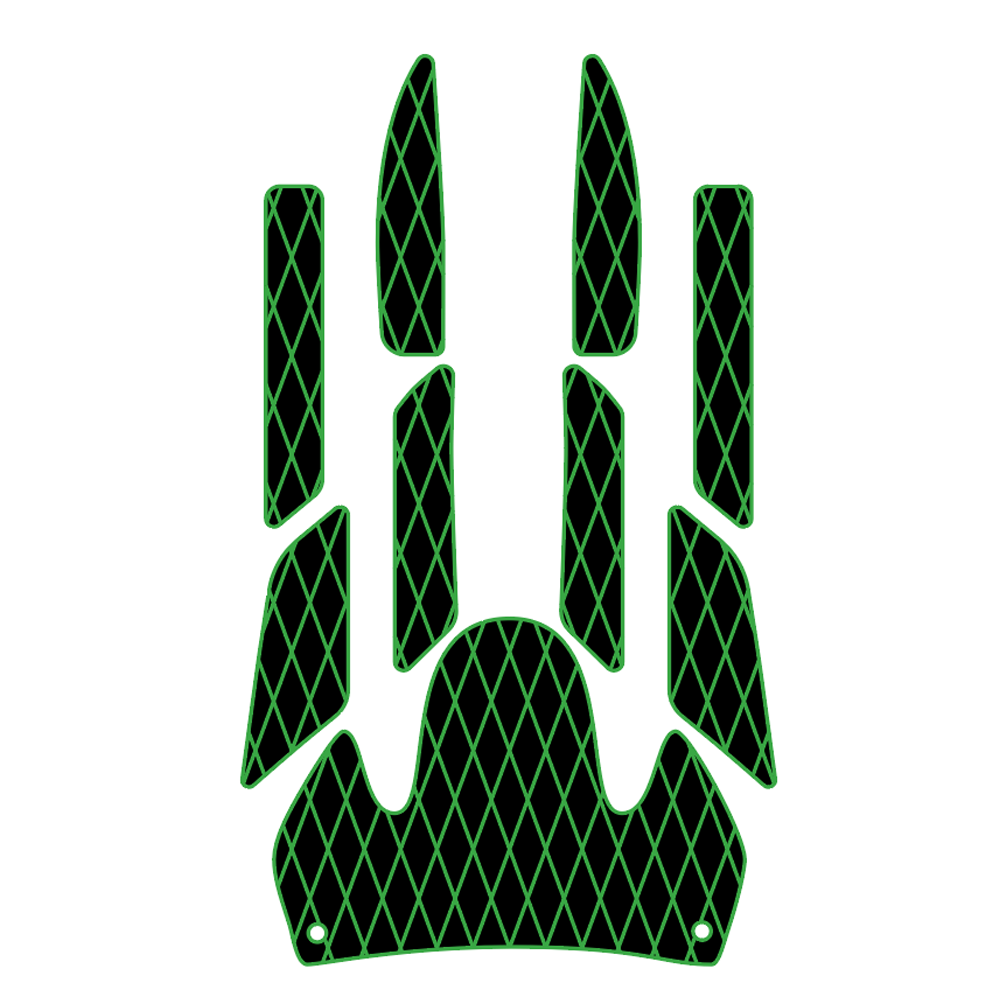 2000-2002 Yamaha GP 1200R GP 1300R EVA Foam Boat Flooring Jet Ski Traction Mats Hzchione Black Green-Diamond
