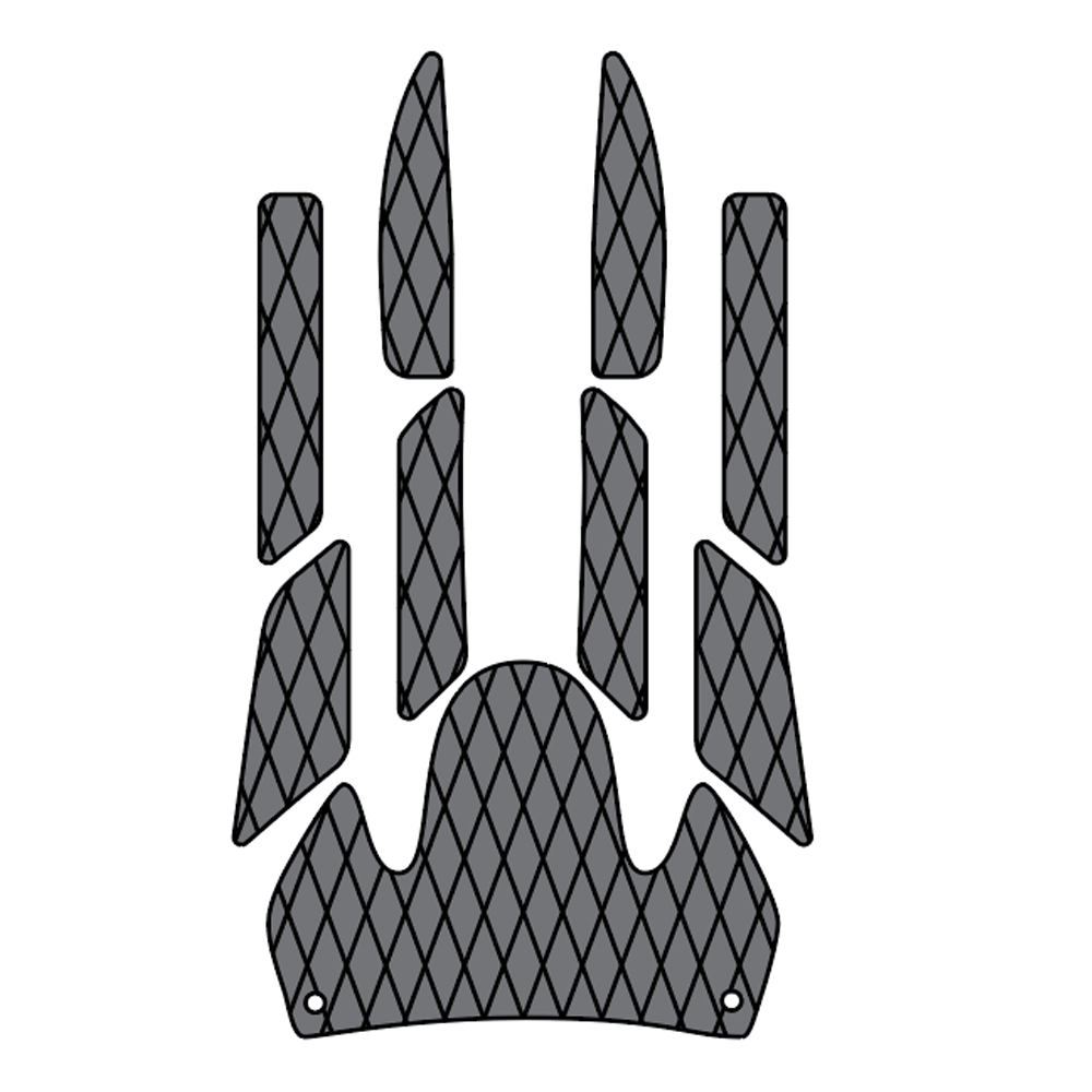 2001-2005 Yamaha GP 800R EVA Foam Boat Flooring Jet Ski Traction Mats Hzchione Medium Gray Black-Diamond