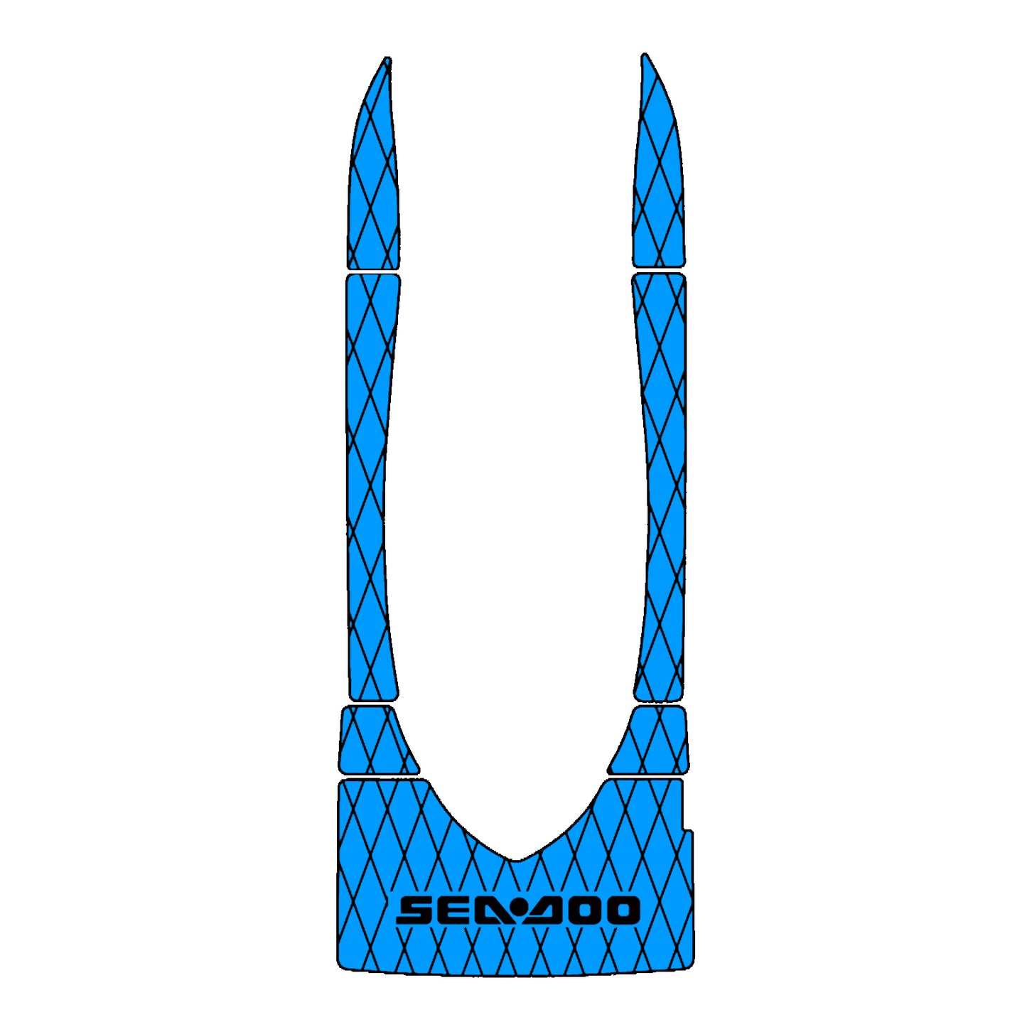 2001 Sea Doo RXX Customize Boat flooring Jet Ski Mats Non-Slip Traction Mat Hzchione Blue Black