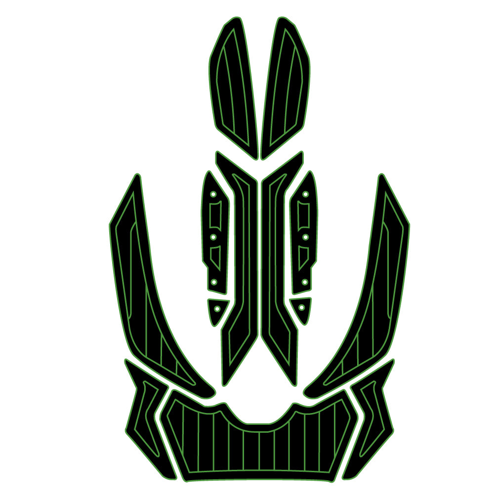 2012-2016 Sea Doo RXP-X 260 Customize Jet Ski Mats Non-Slip Motorboat Traction Mat Hzchione Black Green