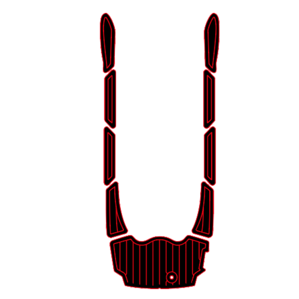 2010-2014 Yamaha VX/VXR/VXS EVA Foam Boat Flooring Jet Ski Traction Mats Hzchione Black Red