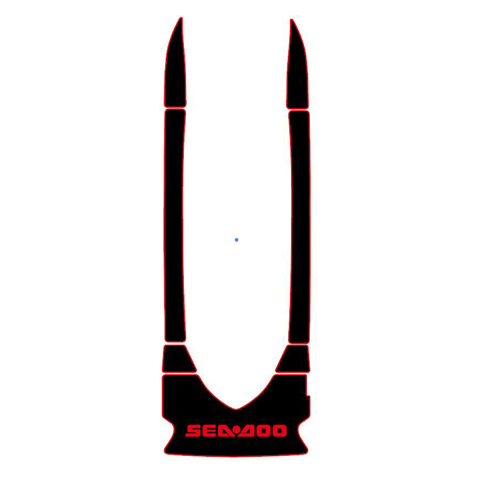 2001 Sea Doo GTS Customize Jet Ski Mats Non-Slip Motorboat Traction Mat Hzchione Black Red