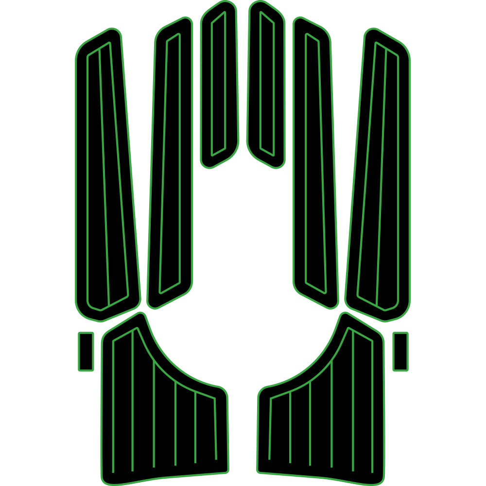 1999-2004 Yamaha XL800 XLT 800 EVA Foam Boat Flooring Jet Ski Traction Mats Hzchione Black Green
